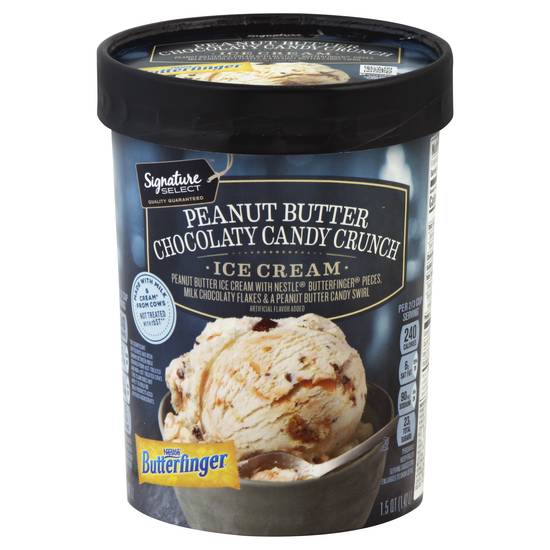 Signature Select Peanut Butter Chocolaty Candy Crunch Ice Cream (1.5 quart)