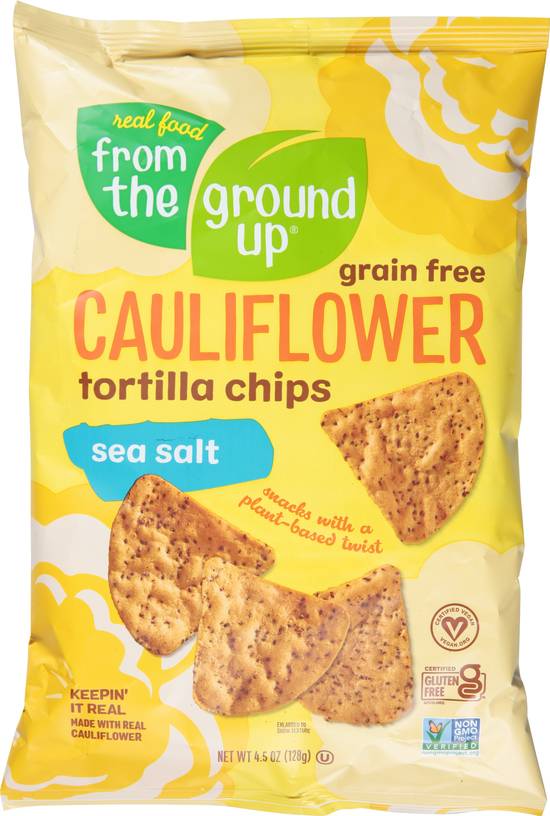 From the Ground Up Cauliflower Sea Salt Tortilla Chips