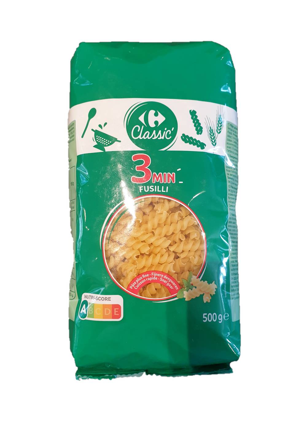 Carrefour - Pâtes fusilli 3 min (1kg)