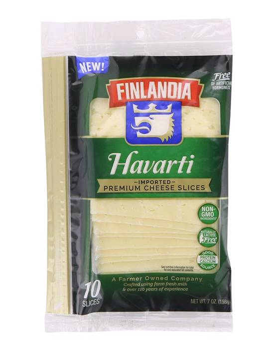 Finlandia Havarti Premium Sliced Cheese Slices (10 ct)