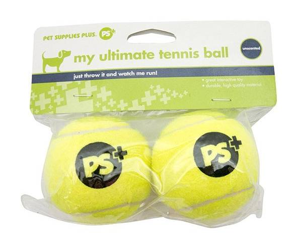 Play On Dog Toy, Tuff Tennis Ball, 2.5" (2 ct)