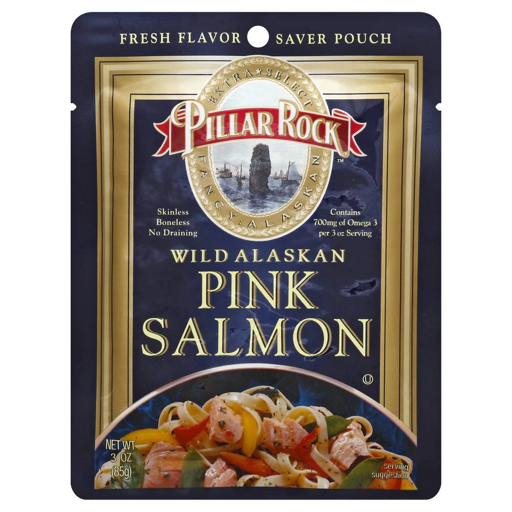 Pillar Rock Wild Alaskan Pink Salmon 700 mg Omega 3 (3 oz)