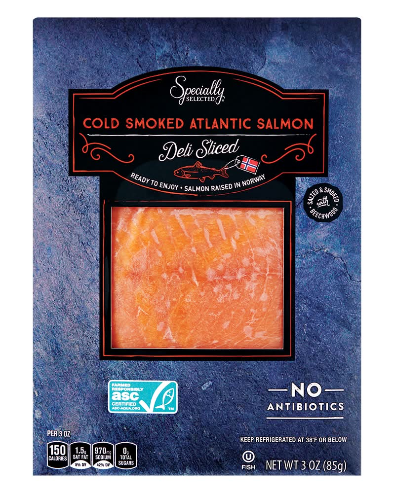 Specially Selected Deli Sliced Cold Smoked Atlantic Salmon (3 oz)
