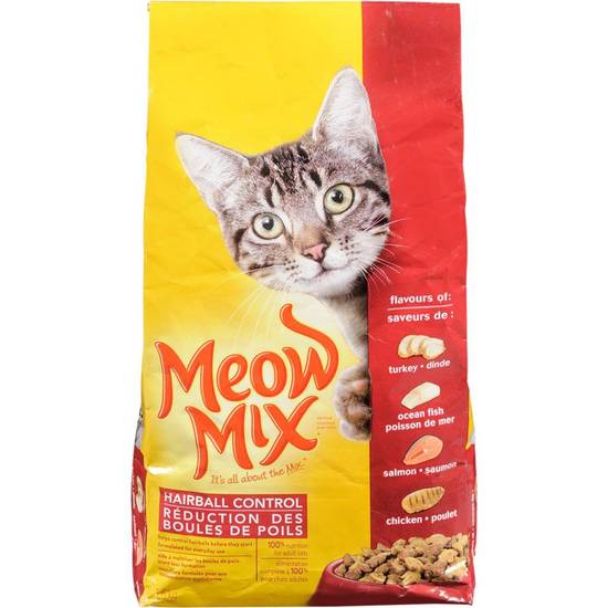 Meow mix  nourriture pour chats (1.6 kg) - hairball control cat food (1.60 kg)
