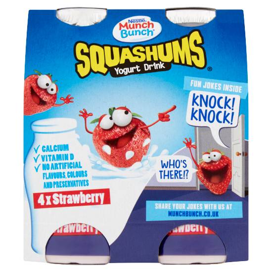 Munch Bunch Nestlé Squashums Yogurt Drinks (4 pcs)