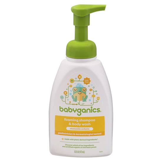 Babyganics Gentle Shampoo & Body Wash, Chamomile Verbena (16 fl oz)