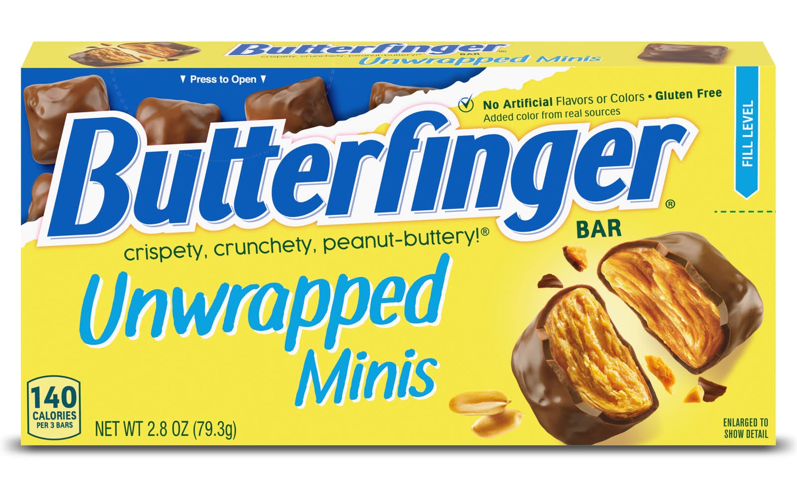 Butterfinger Unwrapped Minis Candy Bars (2.8 oz)