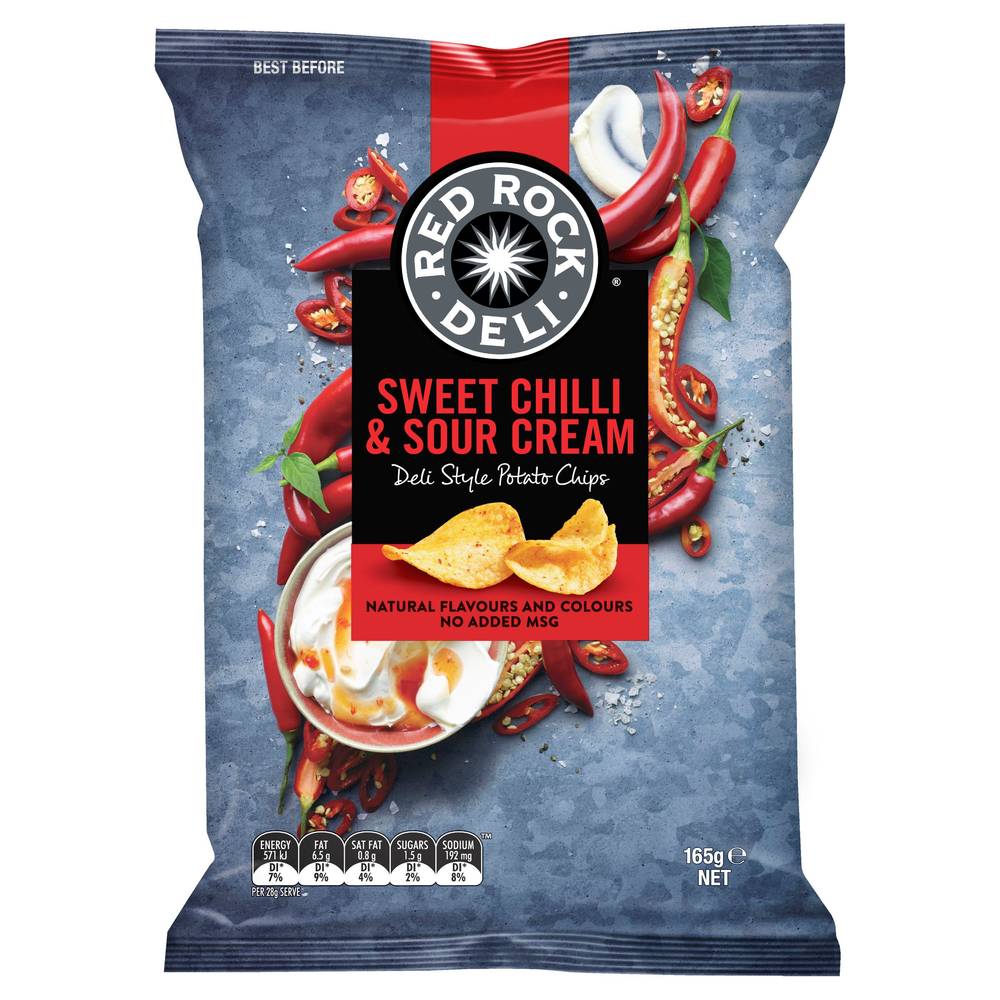 Red Rock Deli Sweet Chilli & Sour Cream 165g