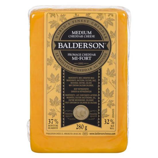 Balderson Medium Cheddar Cheese (280 g) Delivery Near You Uber Eats