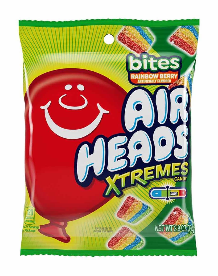 Airheads Xtremes Bites Candy, Rainbow Berry (3.8 oz)