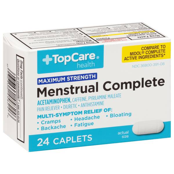 TopCare Health Maximum Strength Menstrual Complete Caplets