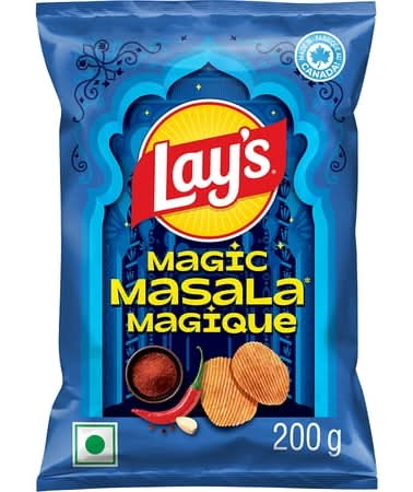 Lay's Ridged Potato Chips, Magic Masala, Magic Masala (200 g)
