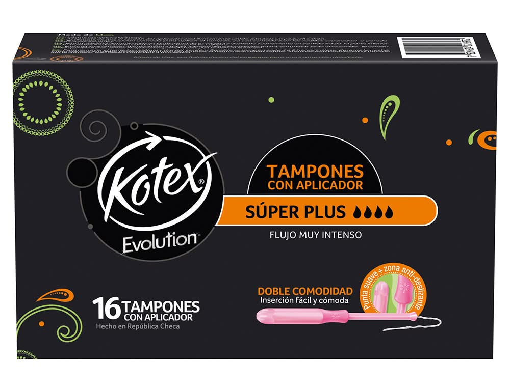 Kotex super plus tampones con aplicador (16 un)
