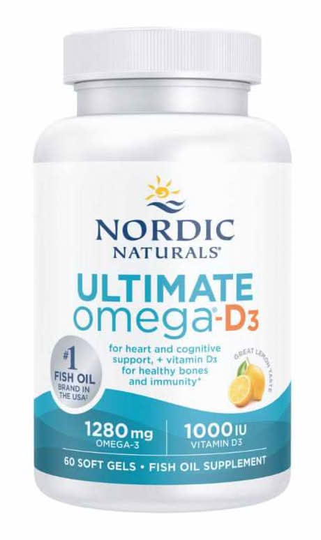 Nordic Naturals Ultimate Omega D3 - Lemon 60s