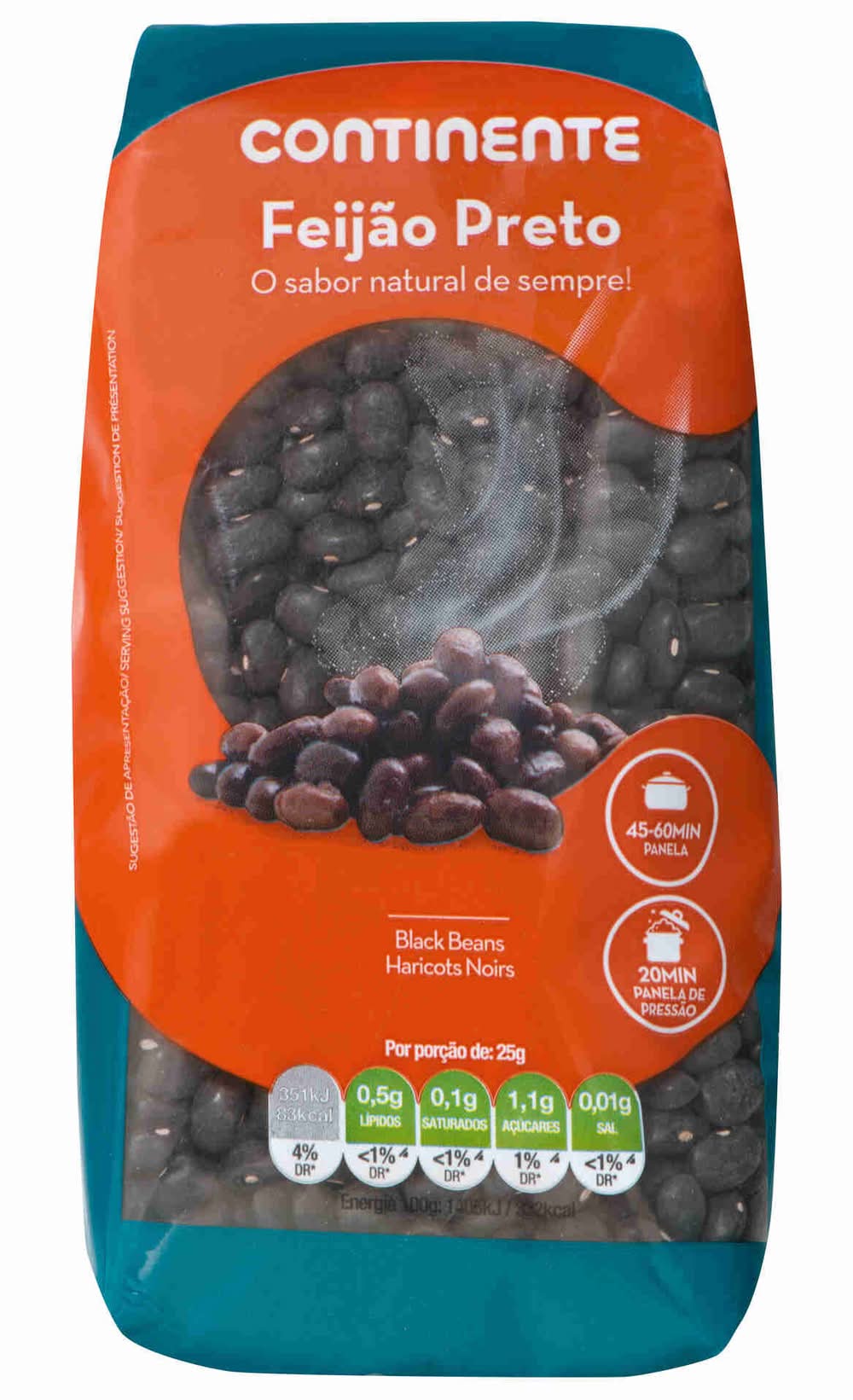 Feijão Preto Continente (emb. 500 gr)