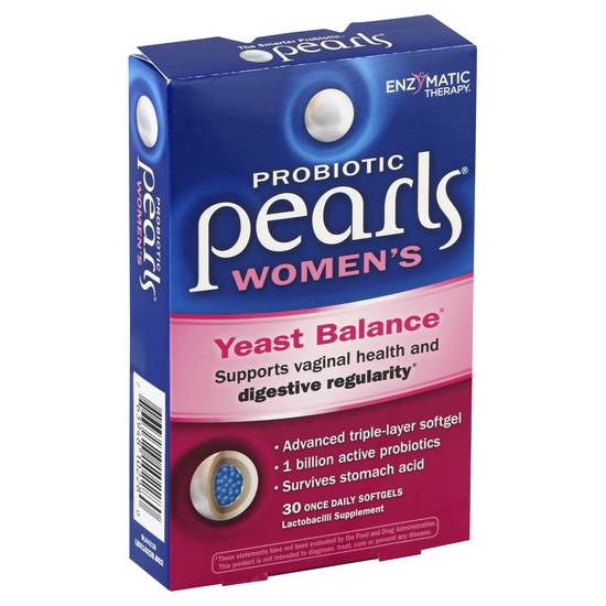 Enzymatic Therapy Probiotic Pearls Women's Yeast Balance Softgels (30 ct)