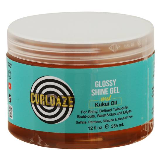 Curldaze Glossy Shine Gel With Kukui Oil