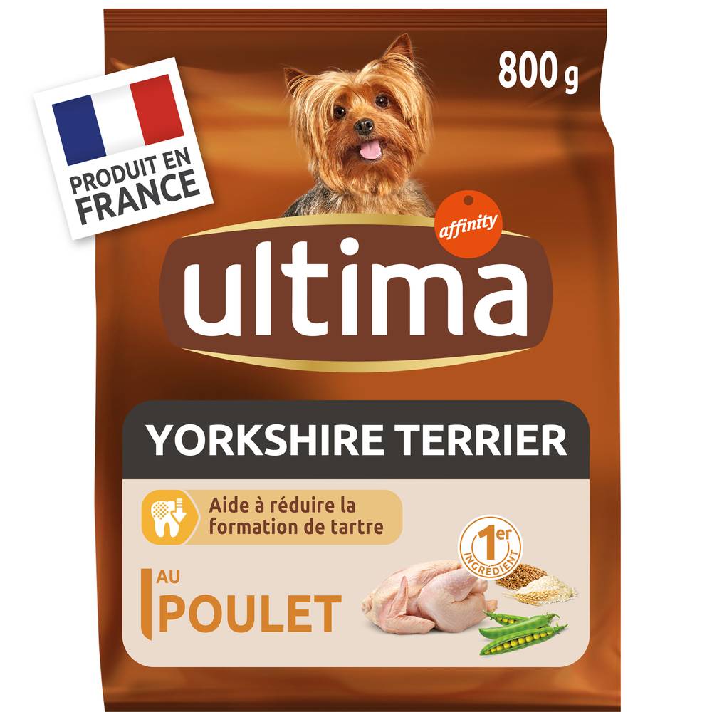 Ultima - Croquettes chien yorkshire au poulet (800g)