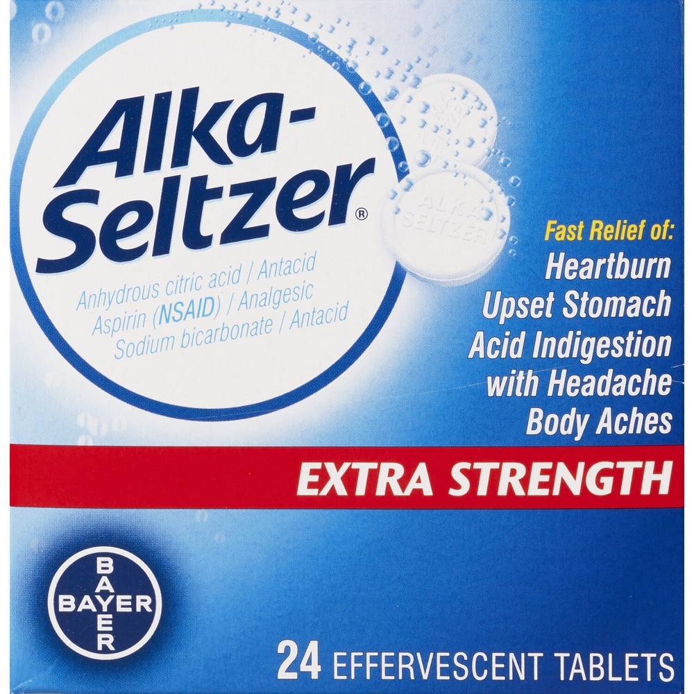 Alka-Seltzer Extra Strength Antacid Effervescent Tablets, 24CT