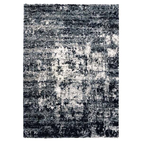 Gertmenian Ashton Halsbury Shag Area Rug, 78 in x 114 in, Navy