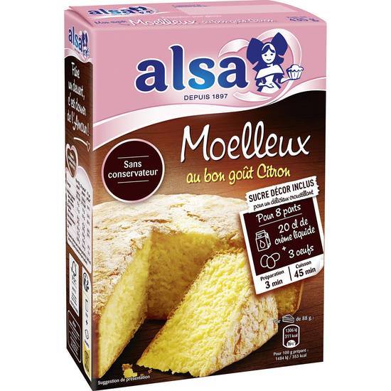 Alsa - Préparation pour gâteau moelleux au bon (citron)