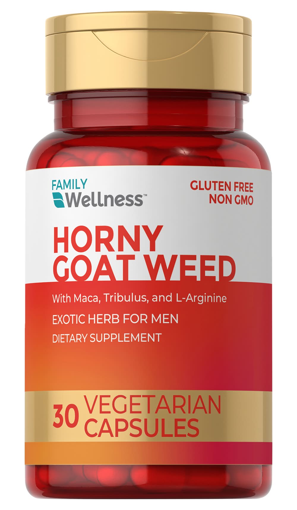 Family Wellness Horny Goat Weed Vegetarian Capsules, Men (30 ct)