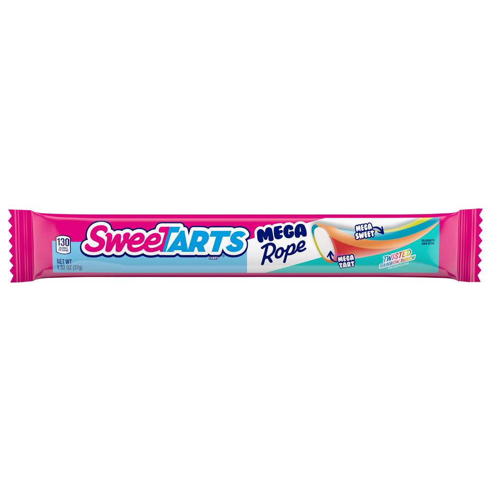 SweeTARTS Mega Rope Twisted Rainbow Punch (1.3 oz)