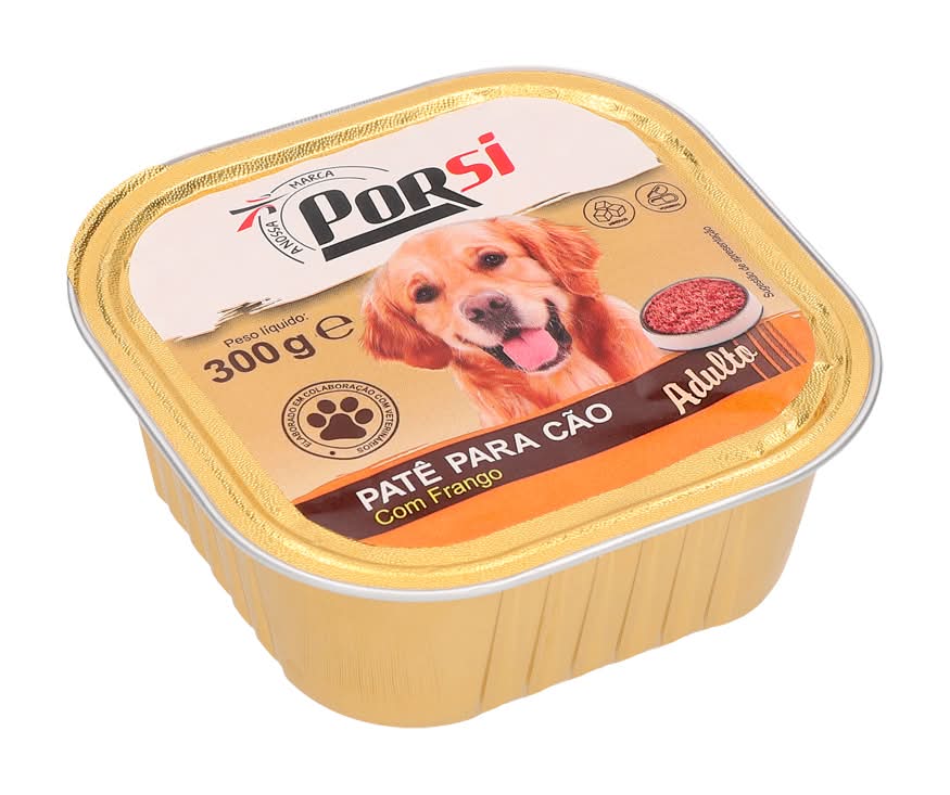 PorSi - Comida húmida para cão de frango, embalagem de 300 g