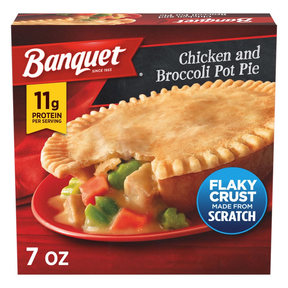 Banquet Flaky Crust Pot Pie, Chicken and Broccoli (7 oz)