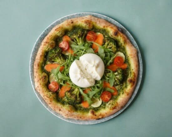 Pizza Pesto Burrata 🌿🍅