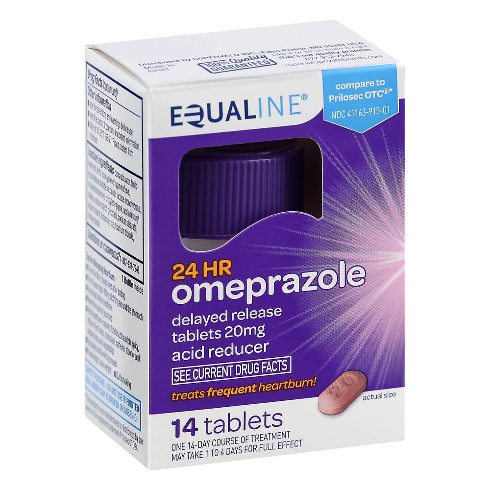 Equaline Omeprazole Acid Reducer 20 mg (14 ct)