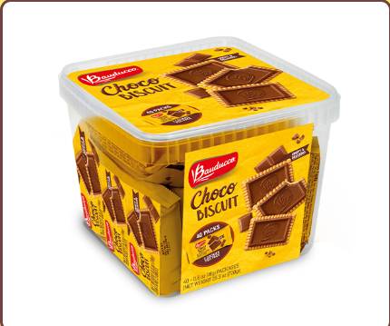 Bauducco Choco Biscuit 40pk (1X40|1 Unit per Case)