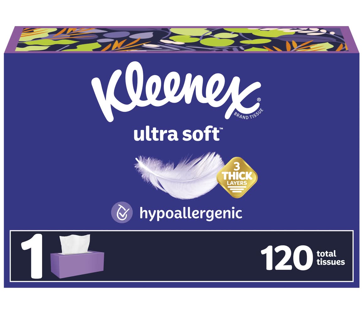 Kleenex Ultra Soft 3 Ply Tissues (0.7 lbs, 120 ct)