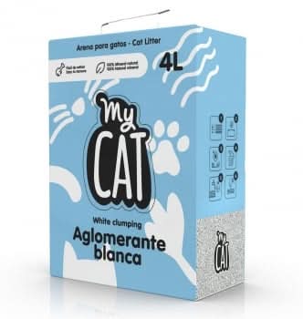 Arena Aglomerante de Bentonita Blanca MyCAT 4L