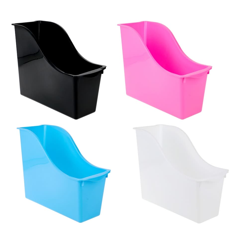 Teaching Tree Plastic Book Bin, Assorted (4 ct)