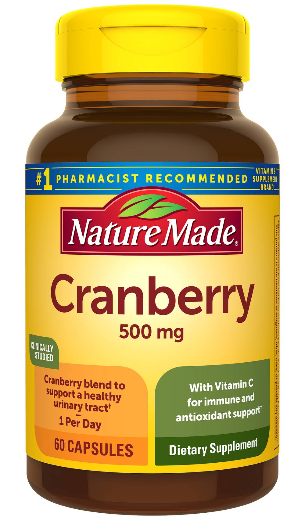 Nature Made 500 Mg Dietary Supplements Capsules, Cranberry (60 ct)