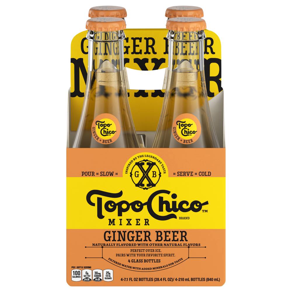 Topo Chico Mixer Ginger Beer (4 x 7.1 fl oz)