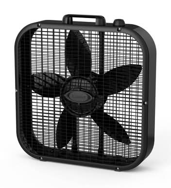 Lasko Box Fan, Black