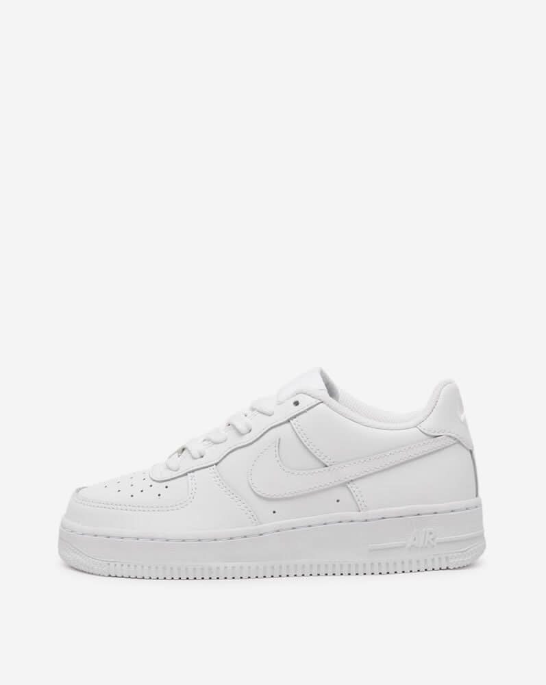 Nike Big Kids Air Force 1 Low Casual Shoes, 4.5, White