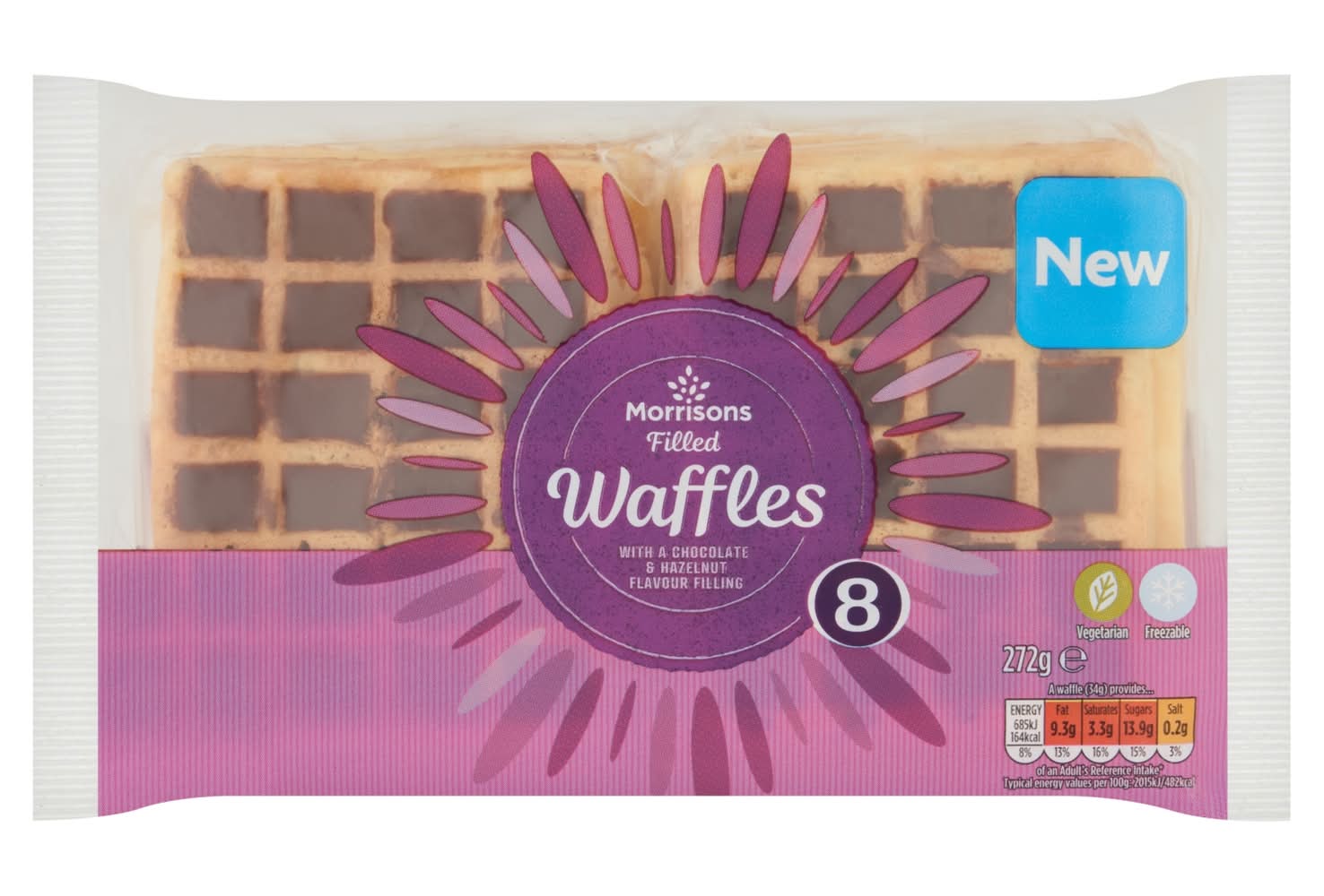 Morrisons Filled Waffles 272g