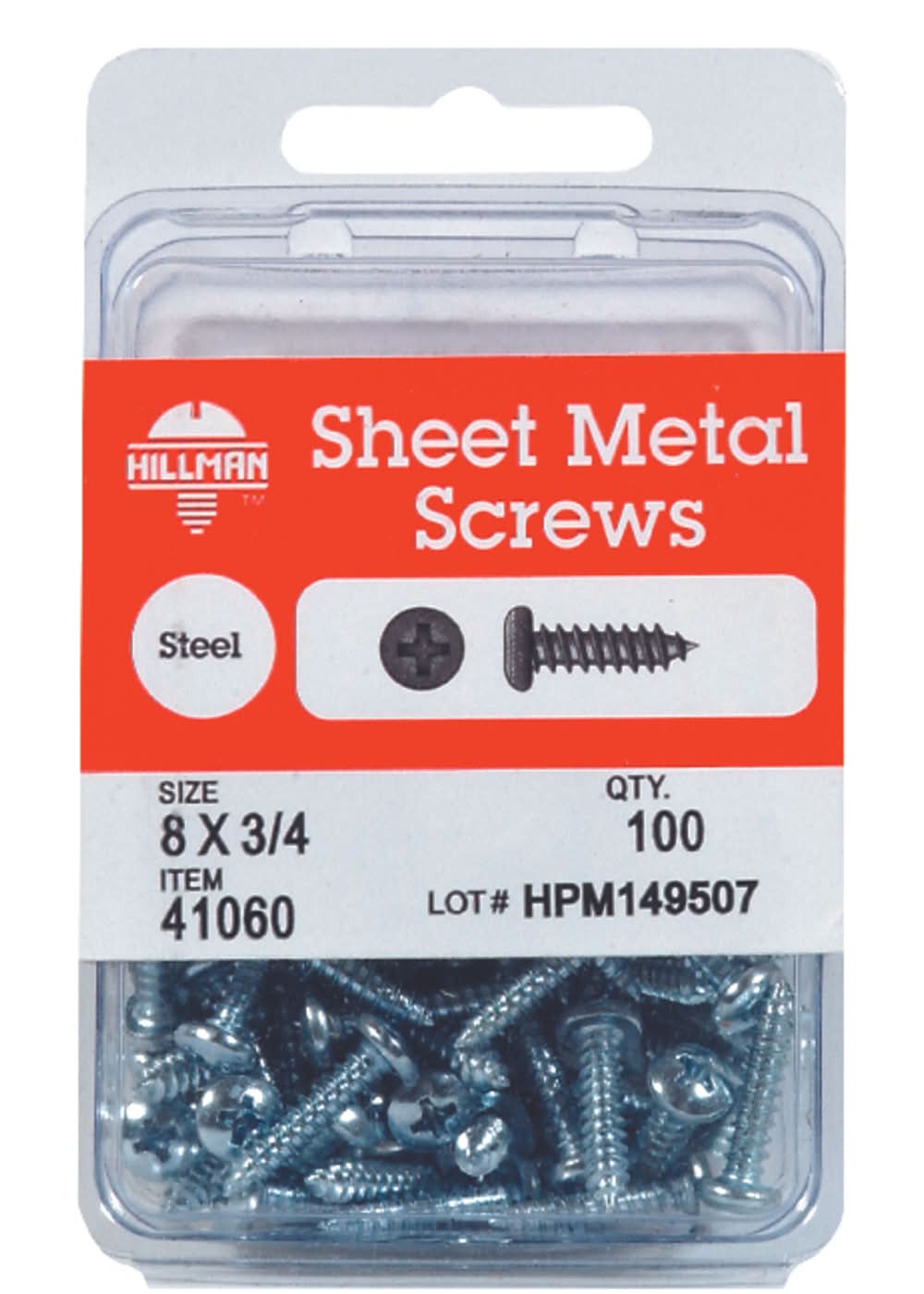 Hillman No. 6 Ga. X 1/2 In. L Phillips Pan Head Sheet Metal Screws 1 Pk