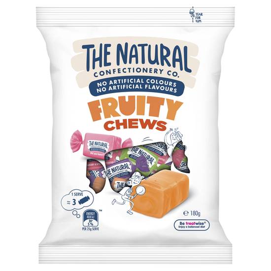 The Natural Confectionary Company Fruity Chews 180g