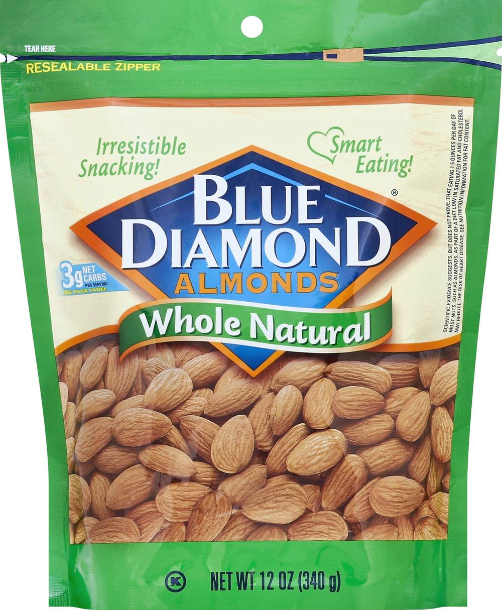 Blue Diamond Almonds Whole Natural (12 oz)