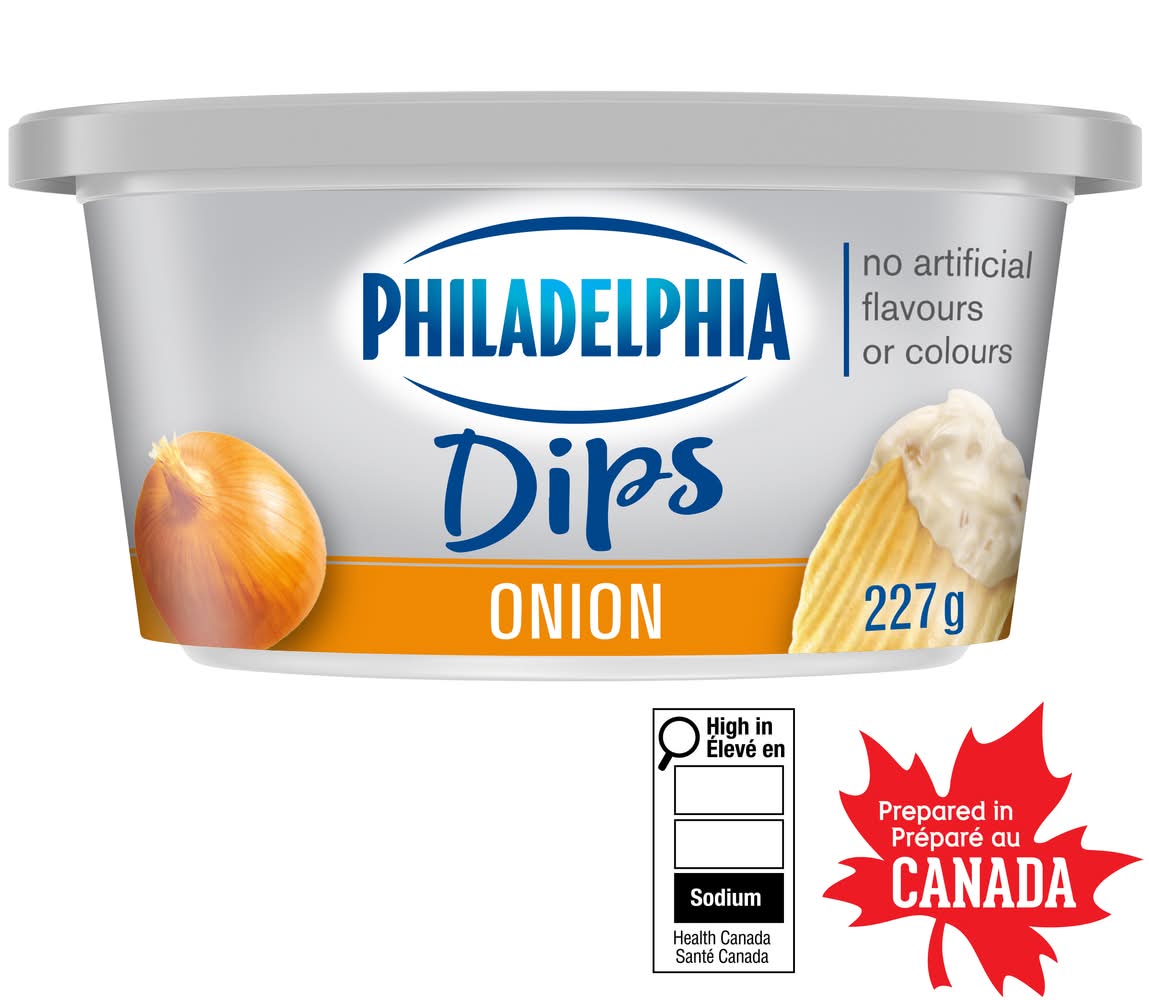 Philadelphia trempette à l'oignon dips (227 g) - dips onion sour cream (227 g)