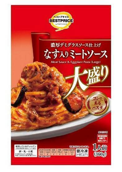 トップバリュ 肉の旨味とトマトのコク なす入りミート - 大盛り (360g)