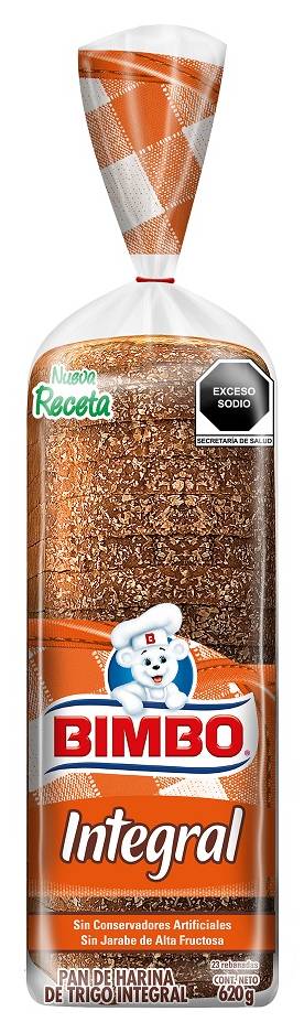 Bimbo · Pan de harina de trigo integral (620 g)