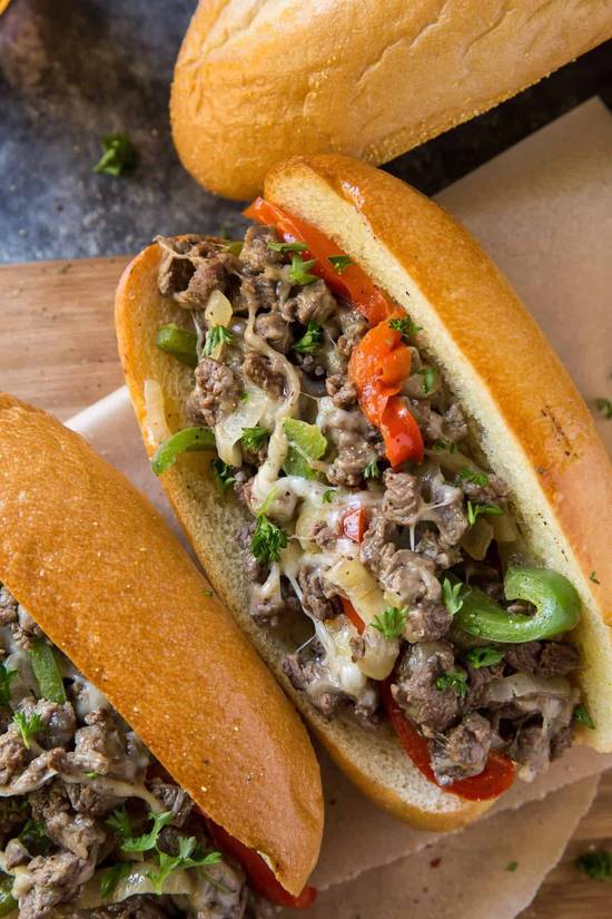 Beef Philly Cheesesteak with Fries