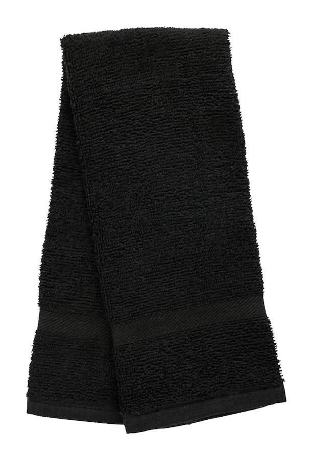 Home Collection Cotton Hand Towel, 16x25 in, Black