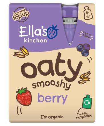 Ella's Kitchen Berry Oaty Smooshy (4 pack)