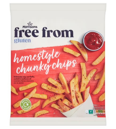 Morrisons Free From Homestyle Chunky Chips (750g)